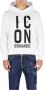 Dsquared2 Icon Squared Cool Fit Hoodie met Logo Print White Heren - Thumbnail 6
