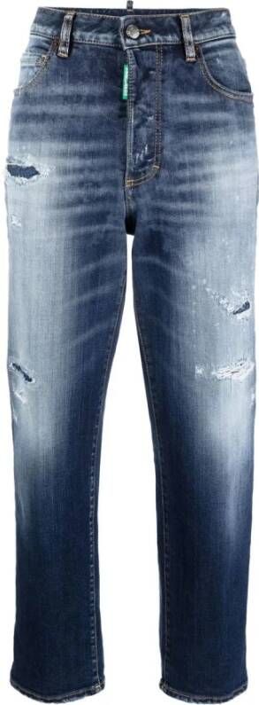 Dsquared2 Stijlvolle Straight Jeans Blauw Dames