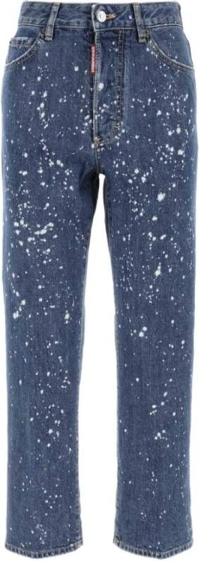 Dsquared2 Stijlvolle Straight Jeans Blauw Dames