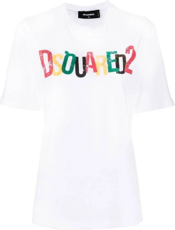 Dsquared2 Stijlvolle T-shirt #100 voor vrouwen Wit Dames