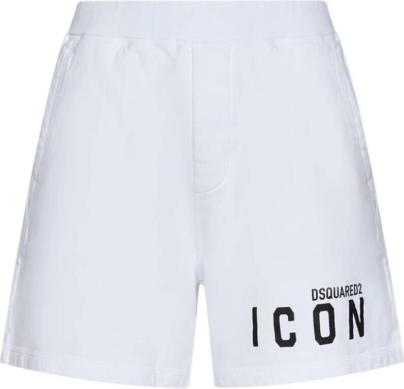 Dsquared2 Stijlvolle witte casual shorts voor heren White Heren