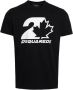Dsquared2 Stijlvolle zwarte katoenen logo print T-shirt voor heren Black Heren - Thumbnail 1