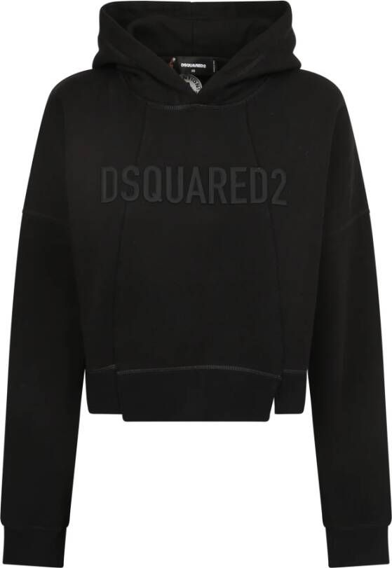 Dsquared2 Stijlvolle Zwarte Sweatshirt voor Vrouwen Zwart Dames
