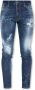 Dsquared2 Blauwe Jeans met Verfspat Detail Blauw Heren - Thumbnail 3