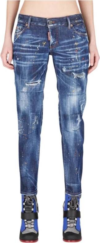 Dsquared2 Stoere Jennifer Skinny Jeans Blauw Dames