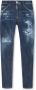 Dsquared2 Donkere Gescheurde Wassing Cool Guy Jeans Blue Heren - Thumbnail 3