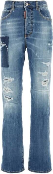 Dsquared2 Straight Jeans Blauw Dames