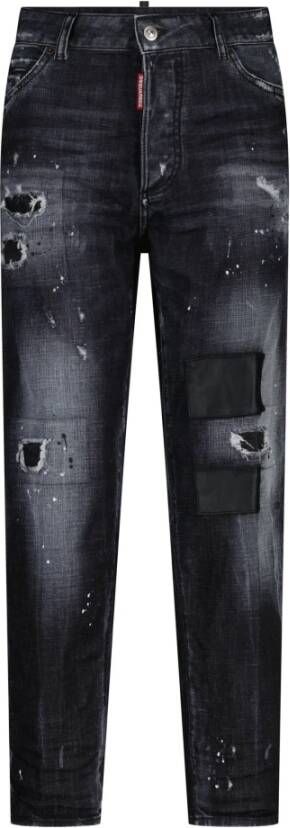 Dsquared2 Boston Straight Jeans voor vrouwen Black Dames