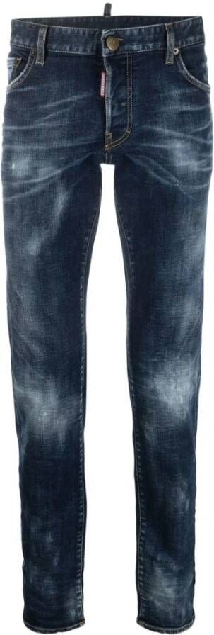Dsquared2 Straight Jeans met Precisie Pasvorm Blauw Heren