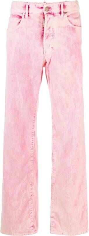 Dsquared2 Straight Jeans Roze Dames