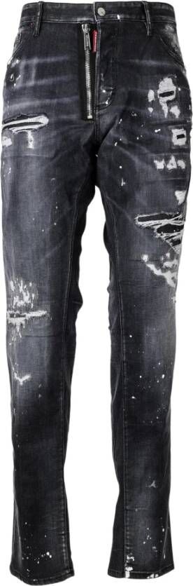 Dsquared2 Straight Jeans Zwart Heren