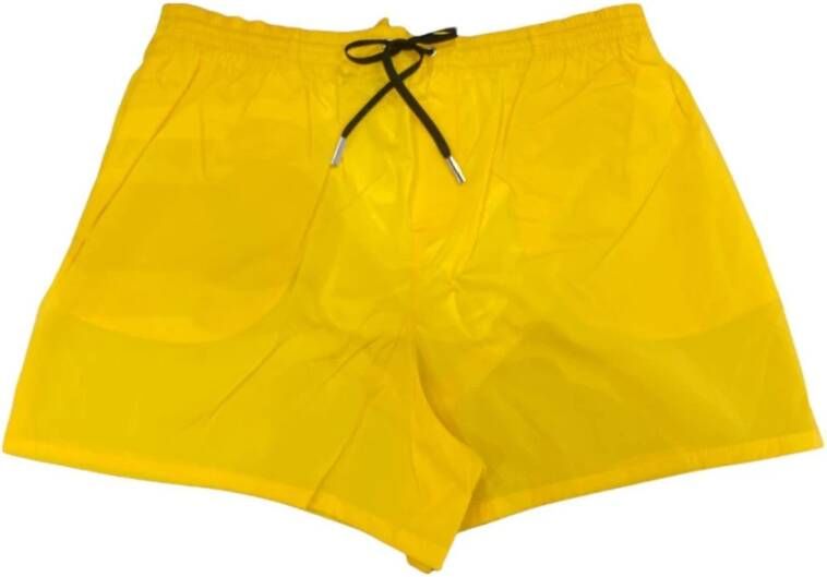 Dsquared2 Strandklare Shorts voor Mannen Yellow Heren