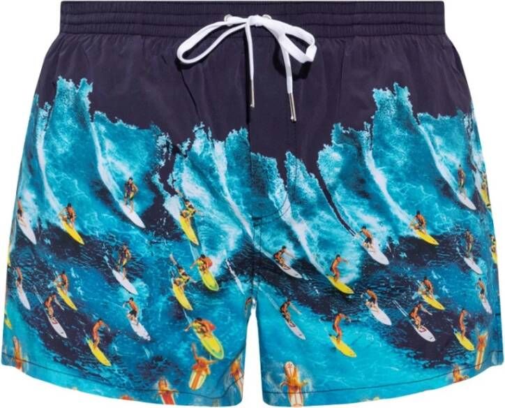 Dsquared2 Strandkleding Blauw Heren