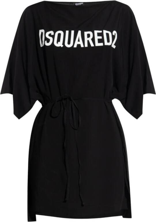 Dsquared2 Elegante Maxi Jurk voor Vrouwen Black Dames