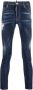 Dsquared2 Super Twinky Onafgewerkte Zoom Skinny Jeans Blauw Heren - Thumbnail 1