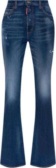 Dsquared2 Blauwe Ss23 Dames Jeans Blauw Dames