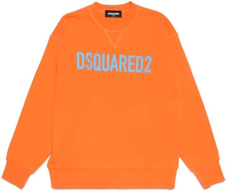 Dsquared2 Sweater Orange Peel Oranje Unisex