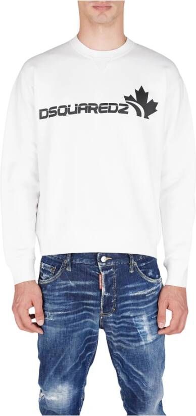 Dsquared2 Sweaters White Wit Heren