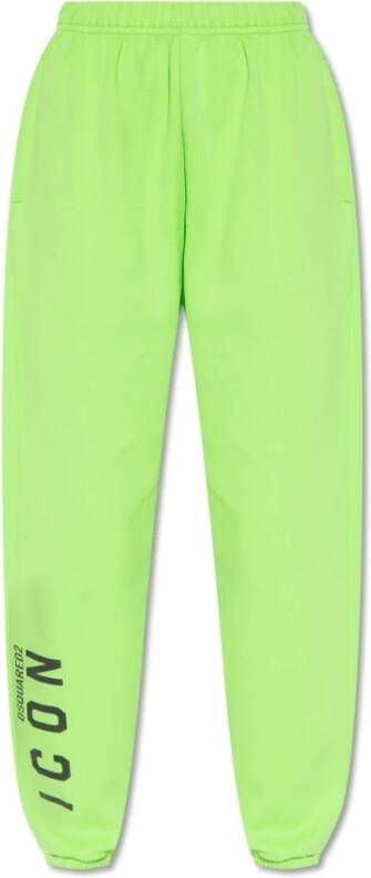 Dsquared2 Sweatpants met logo Green Dames