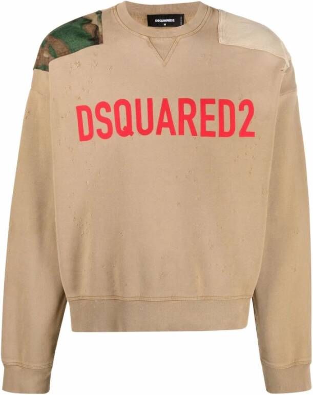 Dsquared2 Sweatshirt Beige Heren
