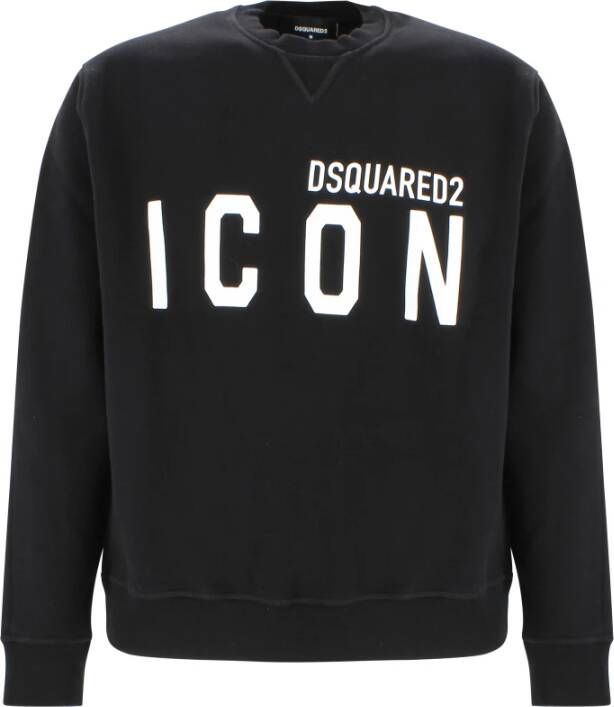 Dsquared2 Sweatshirt with logo Zwart Heren