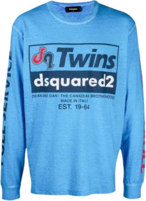 Dsquared2 Sweatshirt Blauw Heren