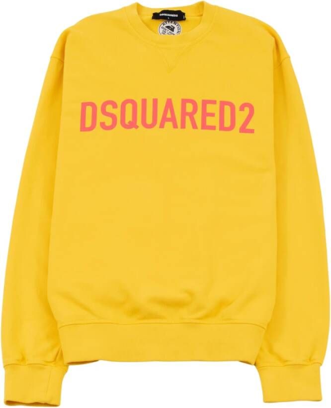 Dsquared2 Sweatshirt Geel Heren