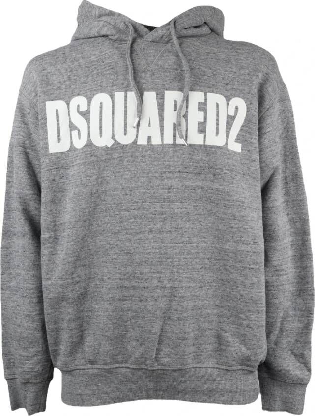 Dsquared2 Felpa Sweatshirt Katoen Samenstelling Gray Heren