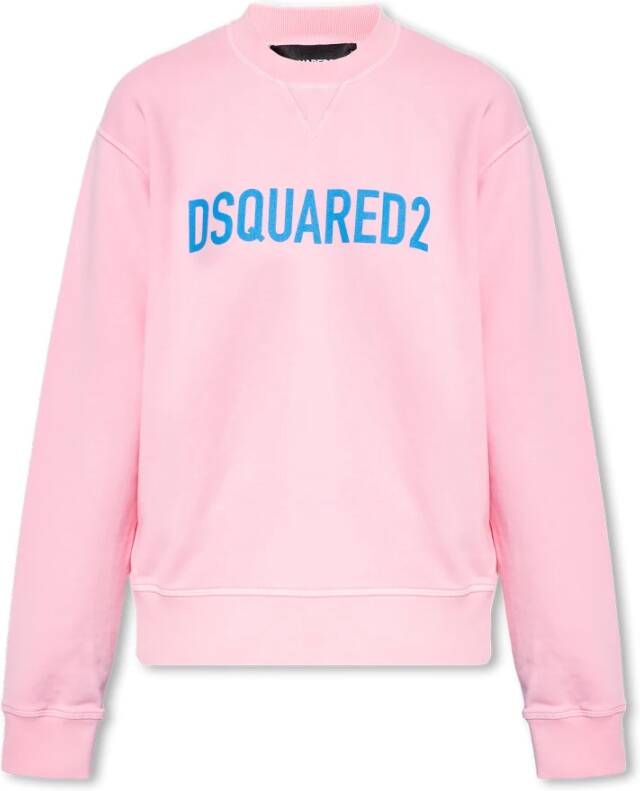 Dsquared2 Logo Print Roze Sweater Pink Dames
