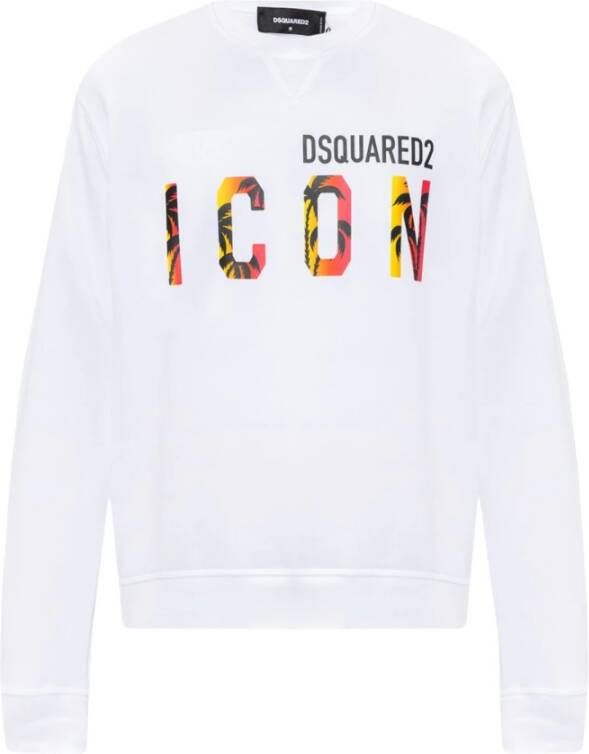 Dsquared2 Sweatshirt met logo Wit Heren