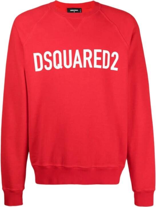 Dsquared2 Logo sweatshirt Rood Heren