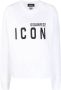 Dsquared2 Gebreide truien met print en geribbelde boorden White Dames - Thumbnail 1