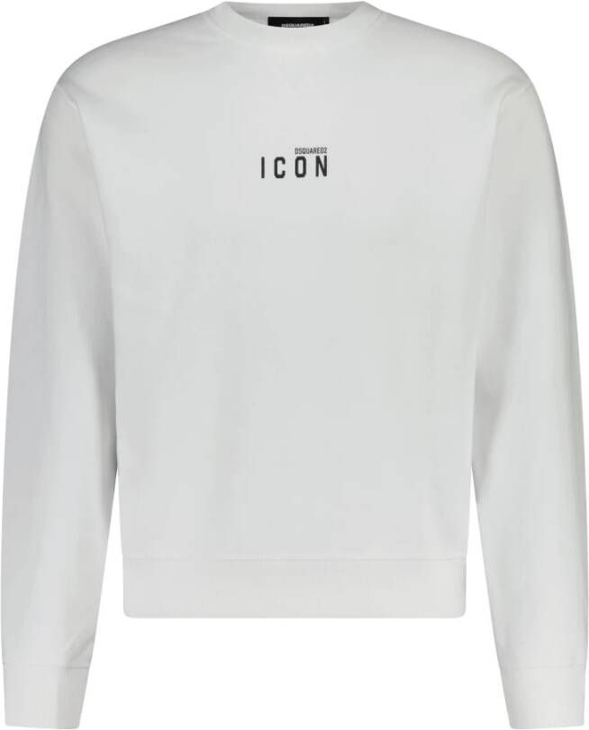 Dsquared2 Sweatshirt met logo print White Heren