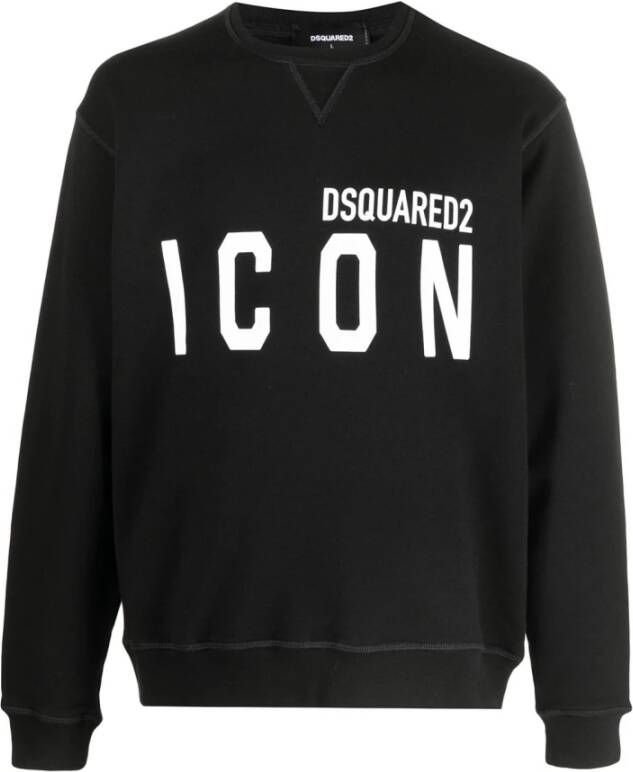 Dsquared2 Sweatshirt with logo Zwart Heren
