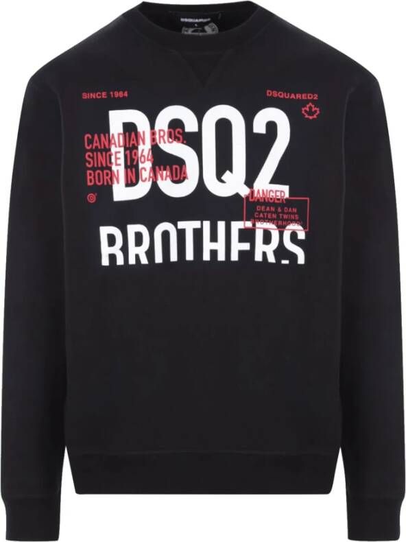 Dsquared2 Sweatshirts & Hoodies Zwart Heren