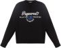 Dsquared2 Zwarte Crewneck Sweater Oversized Design Blue Heren - Thumbnail 1
