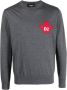 Dsquared2 Regular Fit Ronde Hals Pullover Grijs Maat S Grijs Heren - Thumbnail 1