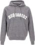 Dsquared2 Grijze Hooded Logo Katoenen Trui Gray Heren - Thumbnail 3