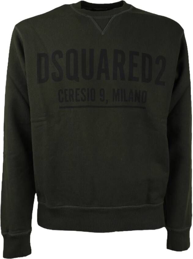 Dsquared2 Printed Sweatshirt Groen Heren