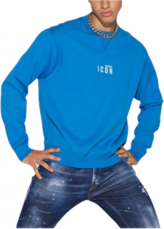 Dsquared2 Moderne Katoenen Sweatshirt Blue Heren