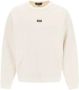 Dsquared2 Logo Split Sweatshirt White Heren - Thumbnail 1