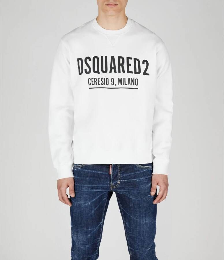 Dsquared2 Stijlvolle Truien voor Heren White Heren