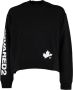 Dsquared2 Maple Leaf Logo-Print Sweatshirt Zwart Heren - Thumbnail 1