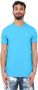 Dsquared2 Blauwe Crewneck Modal T-shirt Blue Heren - Thumbnail 3