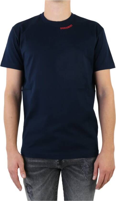 Dsquared2 T-shirt Blauw Heren