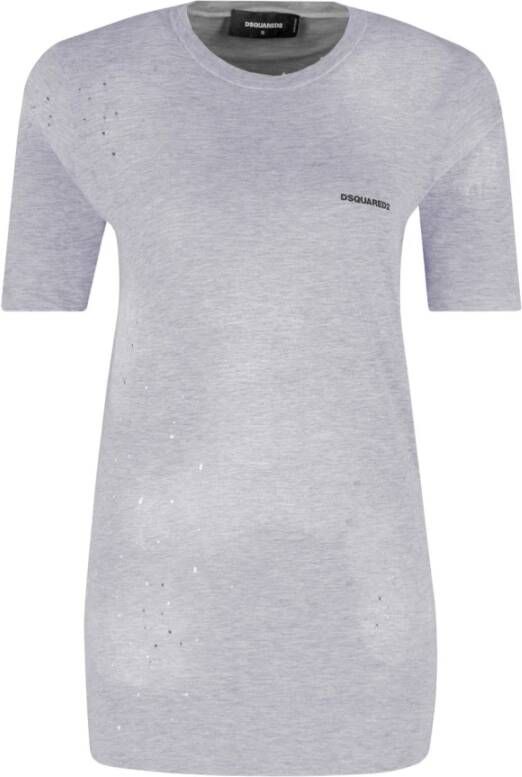 Dsquared2 T-Shirt Grijs Dames