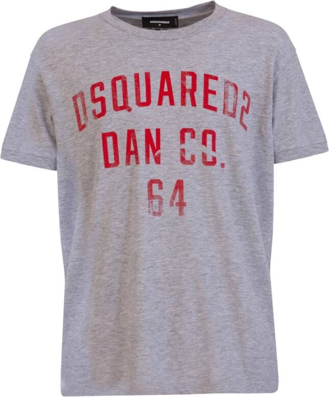 Dsquared2 T-Shirts Grijs Heren