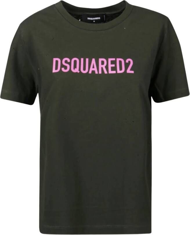 Dsquared2 T-Shirt Groen Heren