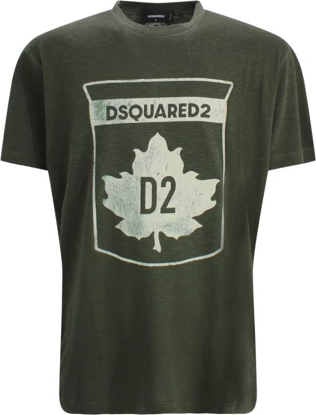 Dsquared2 Heren T-Shirt Art. S74Gd0866S22146 Green Heren