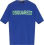 Dsquared2 Klassiek Katoenen T-Shirt Blauw Heren - Thumbnail 1
